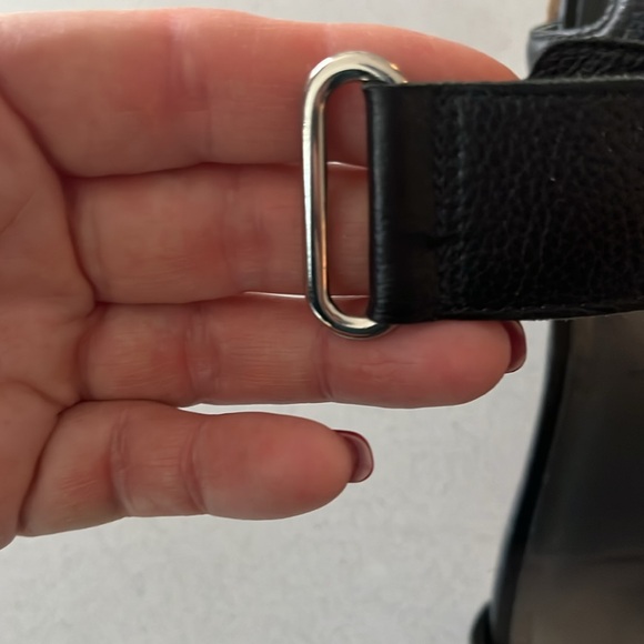 Stuart Weitzman Broadband Nero Sport Calf sandal Leather 9 M - Picture 5 of 7